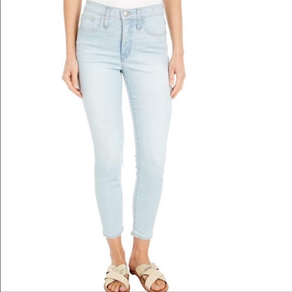 Madewell light wash 9” Mid-Rise Skinny Crop - 30